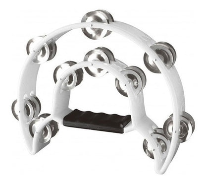 Pandero Media Luna Doble Blanco Alice Atb002/wh N