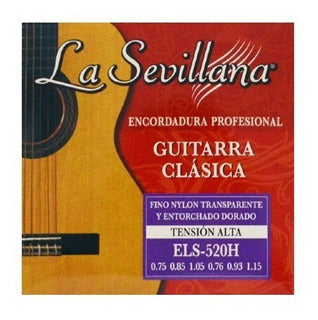 ENCORDADURA GUITARRA CLASICA NYLON LA SEVILLANA TENSION ALTA