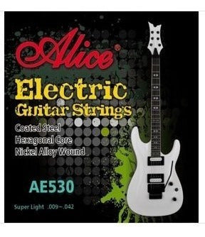 JUEGO DE CUERDAS P/GUIT ELECT 09/42 NICKEL SUPER LIGHT ALIC