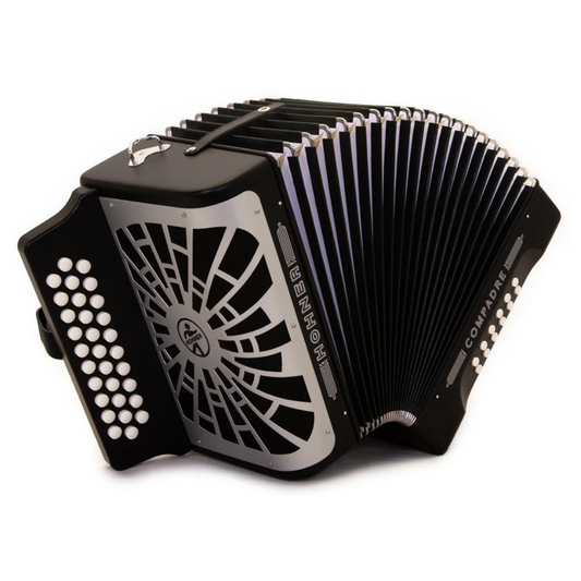 ACORDEON HOHNER COMPADRE, DIATONICO FA-SIB-MIB COLOR NEGRO N