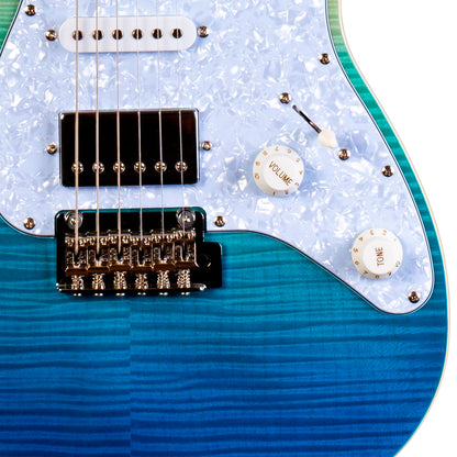 Guitarra Eléctrica Jet Guitars JS450 Azul Transparente