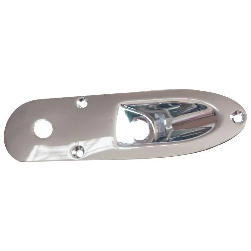 PLACA METALICA PARA GUITARRA ELECTRICA PARA CONECTOR DE PLUG GRANDE