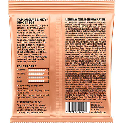 Encordadura Guitarra Eléctrica Ernie Ball "turbo Slinky" 9.5-46 2224 N