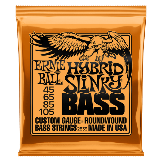 CUERDAS ERNIE BALL  HYBRID SLINKY PARA BAJO ELECTRICO 4 CDAS 2833 N