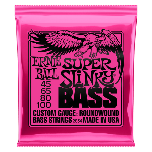 CUERDAS ERNIE BALL SUPER SLINKY PARA BAJO ELECTRICO 4 CDAS | 2834 N