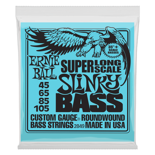 ENCORDADURA ERNIE BALL "SLINKY - LONG SCALE" PARA BAJO ELECTRICO (NIQUEL, 0.045-0.105)