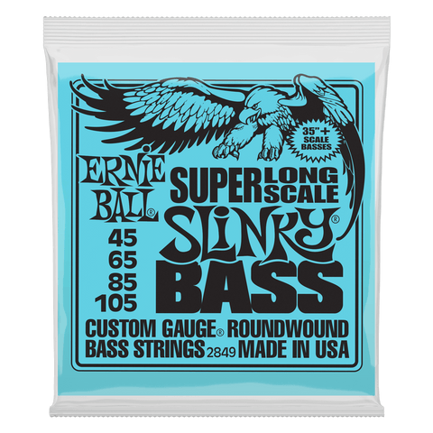 ENCORDADURA ERNIE BALL "SLINKY - LONG SCALE" PARA BAJO ELECTRICO (NIQUEL, 0.045-0.105)