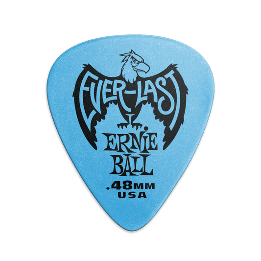 PUAS PARA GUITARRA ERNIE BALL EVERLAST NYLON .48 mm AZUL PAQUETE DE 12 PZAS 9181 N