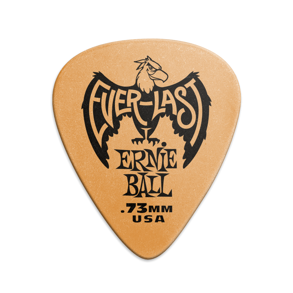 PUAS PARA GUITARRA ERNIE BALL EVERLAST NYLON .73 mm NARANJA PAQUETE DE 12 PZAS N