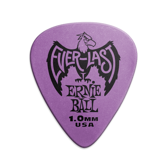 PUAS PARA GUITARRA ERNIE BALL EVERLAST NYLON .1.0 mm MORADO PAQUETE DE 12 PZAS 9193 N