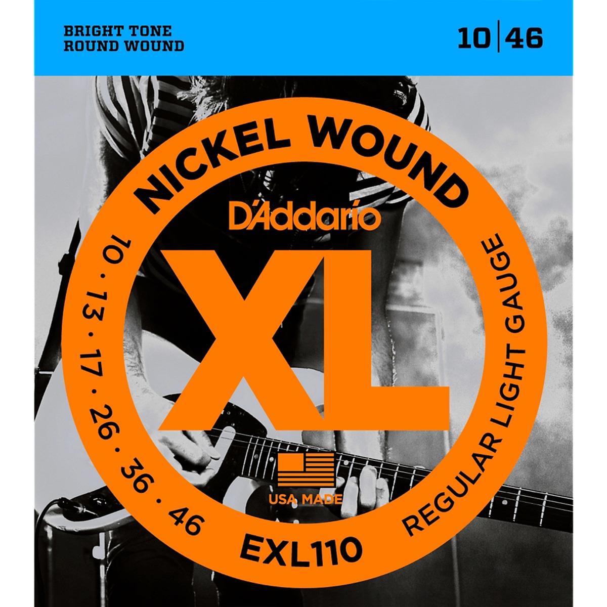 ENCORDADURA DADDARIO MOD. EXL-110 ELECTRICA NICKEL 10-46 N
