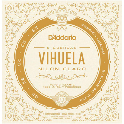 Juego de Cuerdas D'Addario Vihuela Nylon MV10N