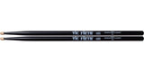 BAQUETAS VIC FIRTH MOD. 5AB NEGRAS PUNTA MADERA N