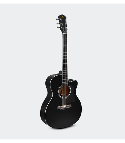 Guitarra Acustica Texana Negra Mate Segovia Mod.| Sgg118acbkl N