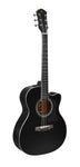 GUITARRA TEXANA ELECTROACUSTICA CON RESAQUE NEGRO MATE SEGOVIA