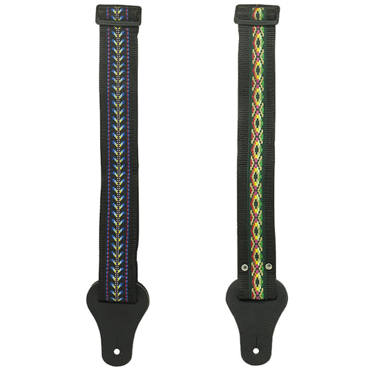 TAHALI P/ GUITARRA ELECTRICA BORDADO PUNTAS DE PIEL (ANCHO 2")