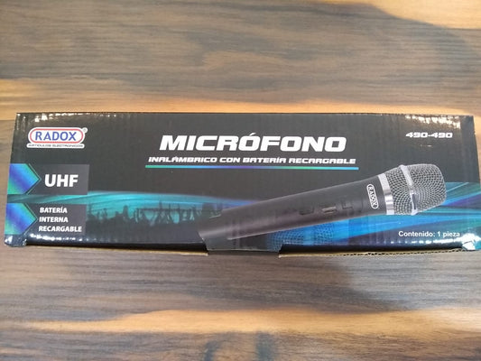 MICROFONO INALAMBRICO MARCA RADOX MOD: 490-490