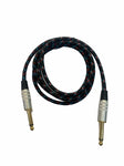 CABLE AUDIO PLANCHADO PLUG 6,3 MONO PUNTA DORADA 1,5M 080-826 N