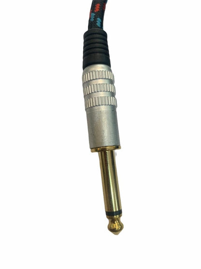 Cable Audio Planchado Plug 6,3 Mono Punta Dorada 5m | 080-828 N