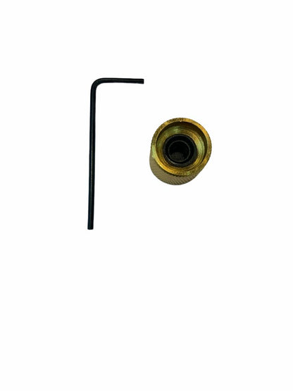 Perilla Metalica para Potenciometro Dorada