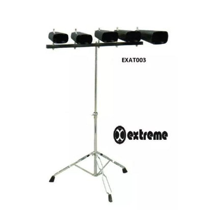 Cencerros Jgo 5 Pzas C/ Atril 4" 5" 6" 7" 9" Extreme