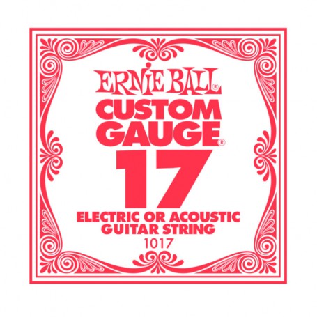 Cuerda Ernie Ball "custom" Guitarra Electrica/acustica ,017
