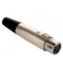 JACK TIPO CANNON DE 3 PINES METALICO