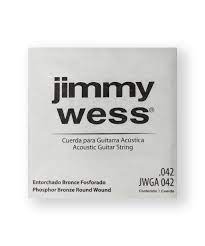 Paquete de Cuerdas Jimmy Wess para Guitarra Acustica, 0.042 Bronce Fosforado N
