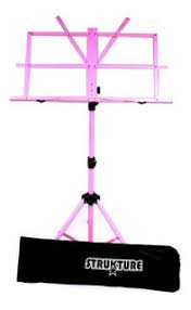 ATRIL PARA PARTITURA ROSA CON FUNDA STRUKTURE N