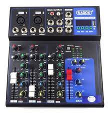 MEZCLADORA DE AUDIO 4C CON PUERTO USB