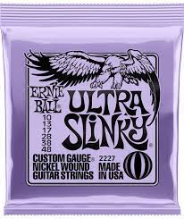 ENCORDADURA GUITARRA ELECTRICA EBALL BURLY SLINKY MORADA ,10-,48 2227 N