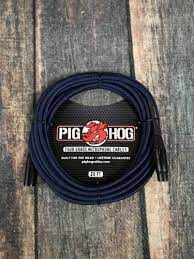 CABLE PARA MICROFONO BLACK-BLUE 6.10MT XLR-XLR PIG HOG N