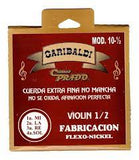 JUEGO DE CUERDAS GARIBALDI PARA VIOLIN 1/2 PRADO MOD: 10 1/2