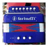 MINI ACORDEON INFANTIL PARA NIÑO 7 BOTONES FARINELLI AZUL REY N