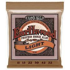 Encordadura Ernie Ball "ligth" para Guit, Acustica ,11-,52 Fosforo B, 2148 N