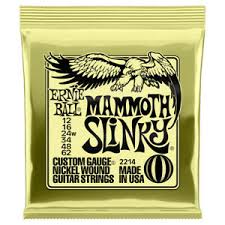 ENCORDADURA ERNIE BALL "MAMMOTH SLINKY" PARA GUITARRA ELECTRICA (NIQUEL, 0.012-0.062) | 2101009 N