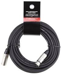 CABLE PARA MICROFONO XLR - XLR 6,1MT STRUKTURE SMC20  N