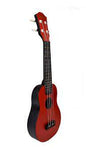 UKULELE SOPRANO LINDEN/ABS COLOR ROJO CON FUNDA COPACABANA CPUK053 N