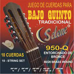 JUEGO CUERDA BAJO QUINTO ENTORCHADO BRONZE SELENE 950-BQ N