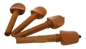 CLAVIJAS PARA VIOLIN BOXWOOD CAFÉ PIN NEGRO SET DE 4 PIEZAS AMADEUS AMCL002 N