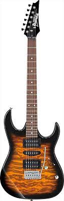 GUITARRA ELECTRICA IBANEZ "GIO RG"AMBAR TRANSPARENTE SOMBREADO NEGRO