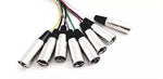 CABLE DE AUDIO 8 PLUGS XLR A 8 JACK XLR 5M N