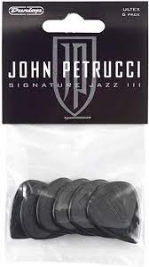 Puas Dunlop J. Petrucci Jazz Iii Gris 1 Paquete con 6 Puas