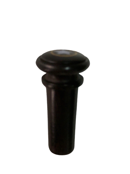 BOTON PARA VIOLIN CON ESTRELLA Y ANILLO INCRUSTADOS # 51 EBANO BHARGAVA N