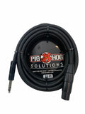 CABLE PARA MICROFONO BLANCEADO 6.10mt 1/4"ESTEREO-XLR PIG HOG N