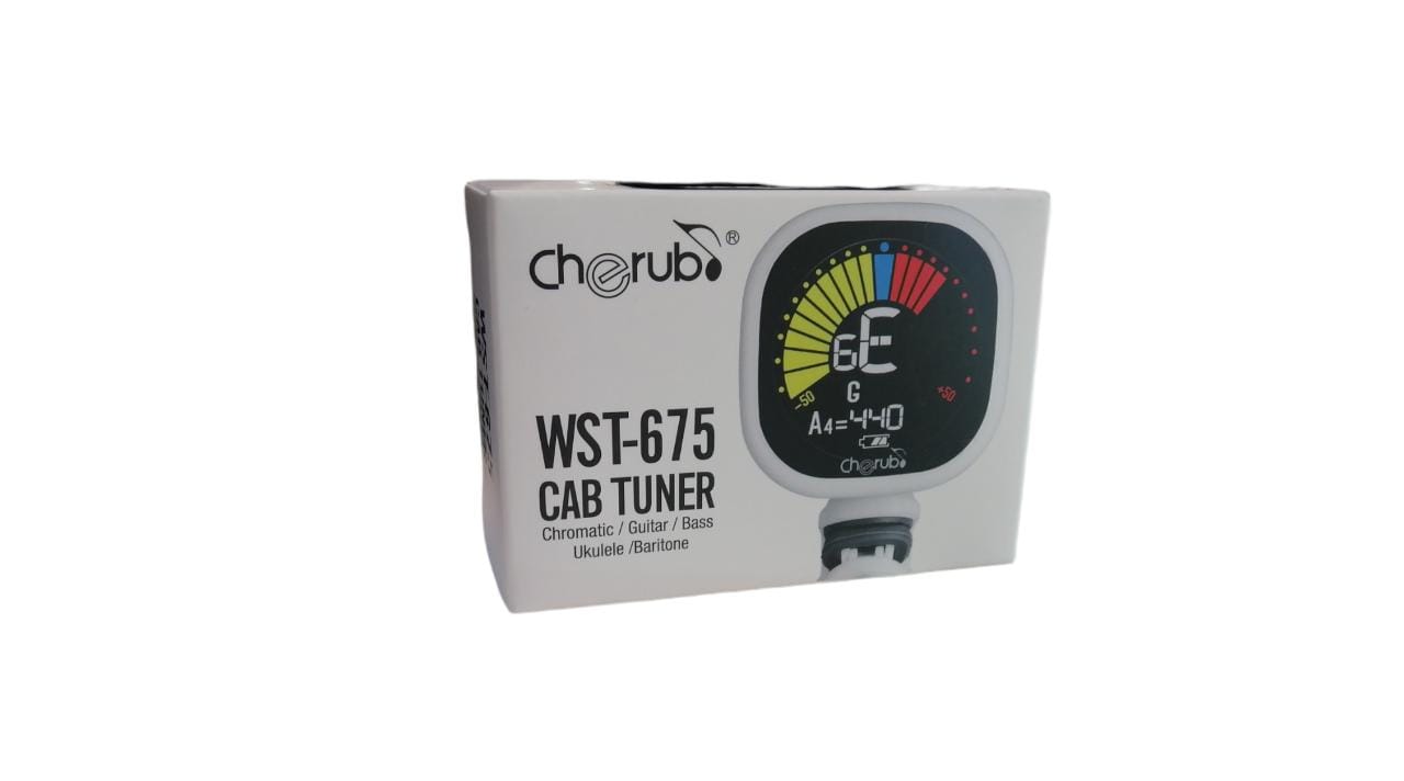 AFINADOR DIGITAL CROMATICO BLANCO GUITARRA/BAJO-/UKULELE CHERUB N