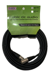 CABLE PARA MICROFONO XLR-XLR 10 M PLUG CROMADO N