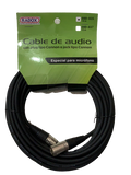 CABLE PARA MICROFONO XLR-XLR 10 M PLUG CROMADO N