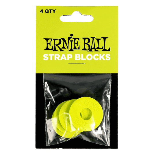 SEGUROS ERNIE BALL PARA TAHALI, PLASTICO VERDE (4 PZAS.)