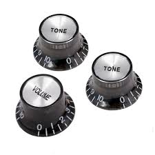 Perilla Volumen Plastico Negra Calca Platap/guitarra Electrica Dpk-500vp N
